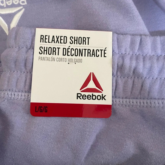 NWT! Women’s Reebok light purple athletic lounge relaxed shorts Large - Picture 3 of 4